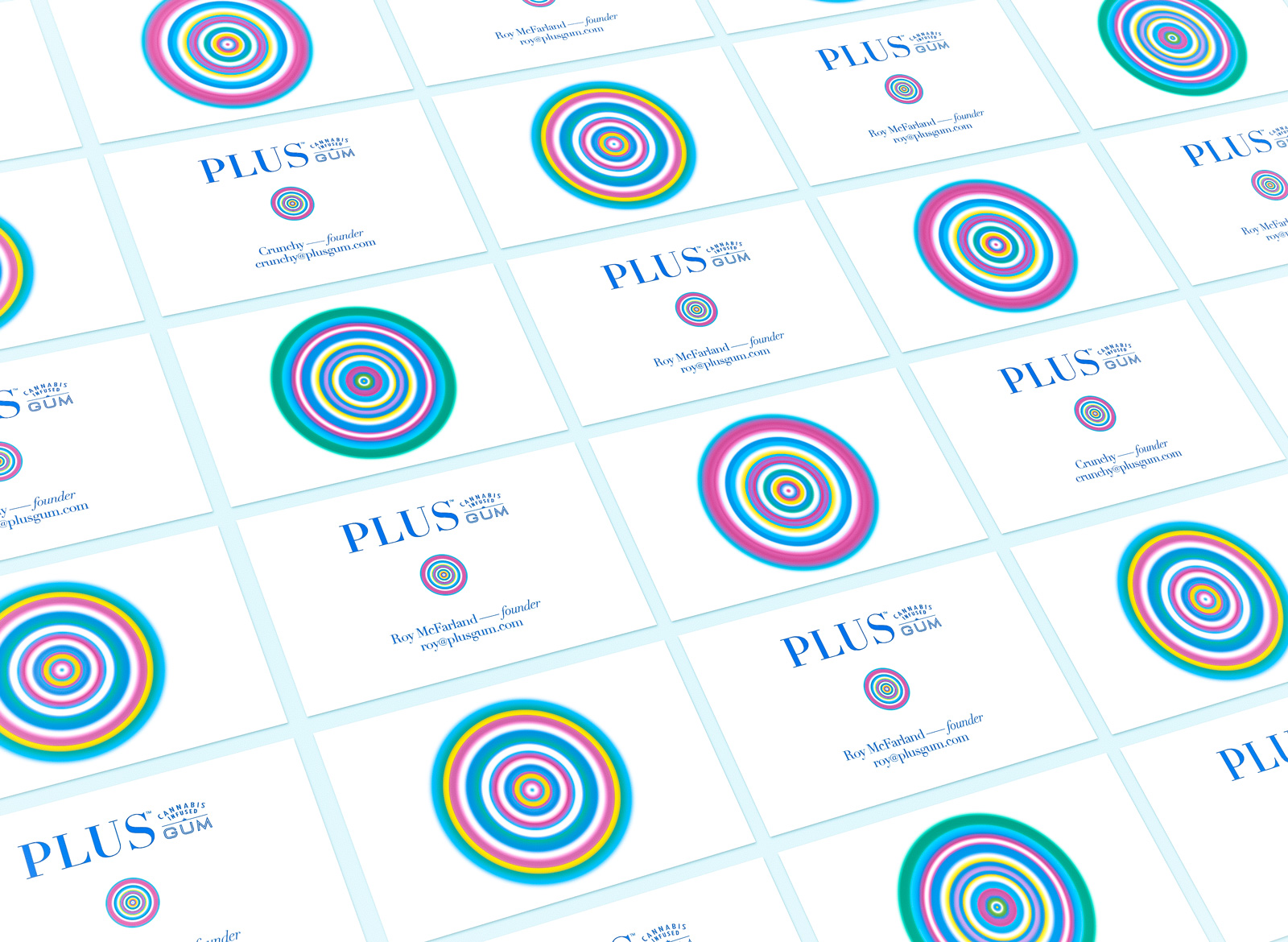 phillip fivel nessen Plus Gum marijuana brand identity